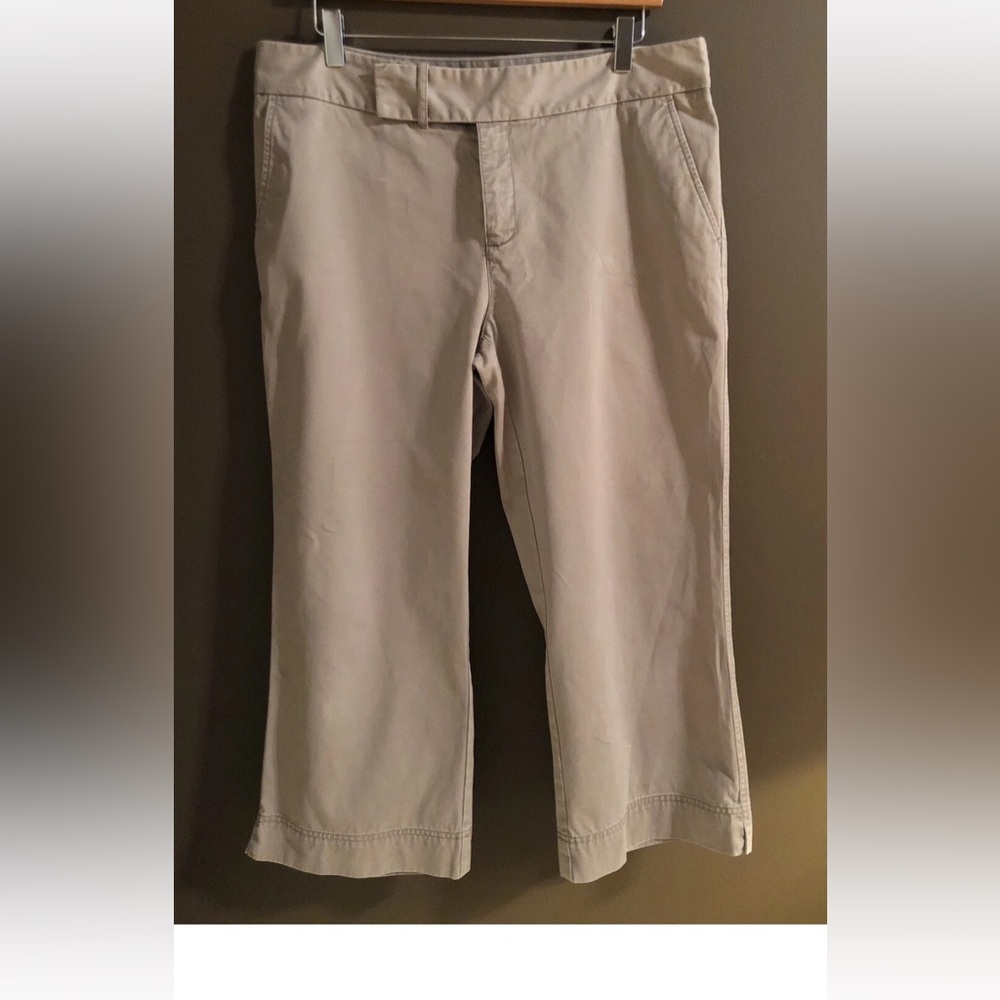 Eddie Bauer Cotton Crop Flare Chino Capri - 12